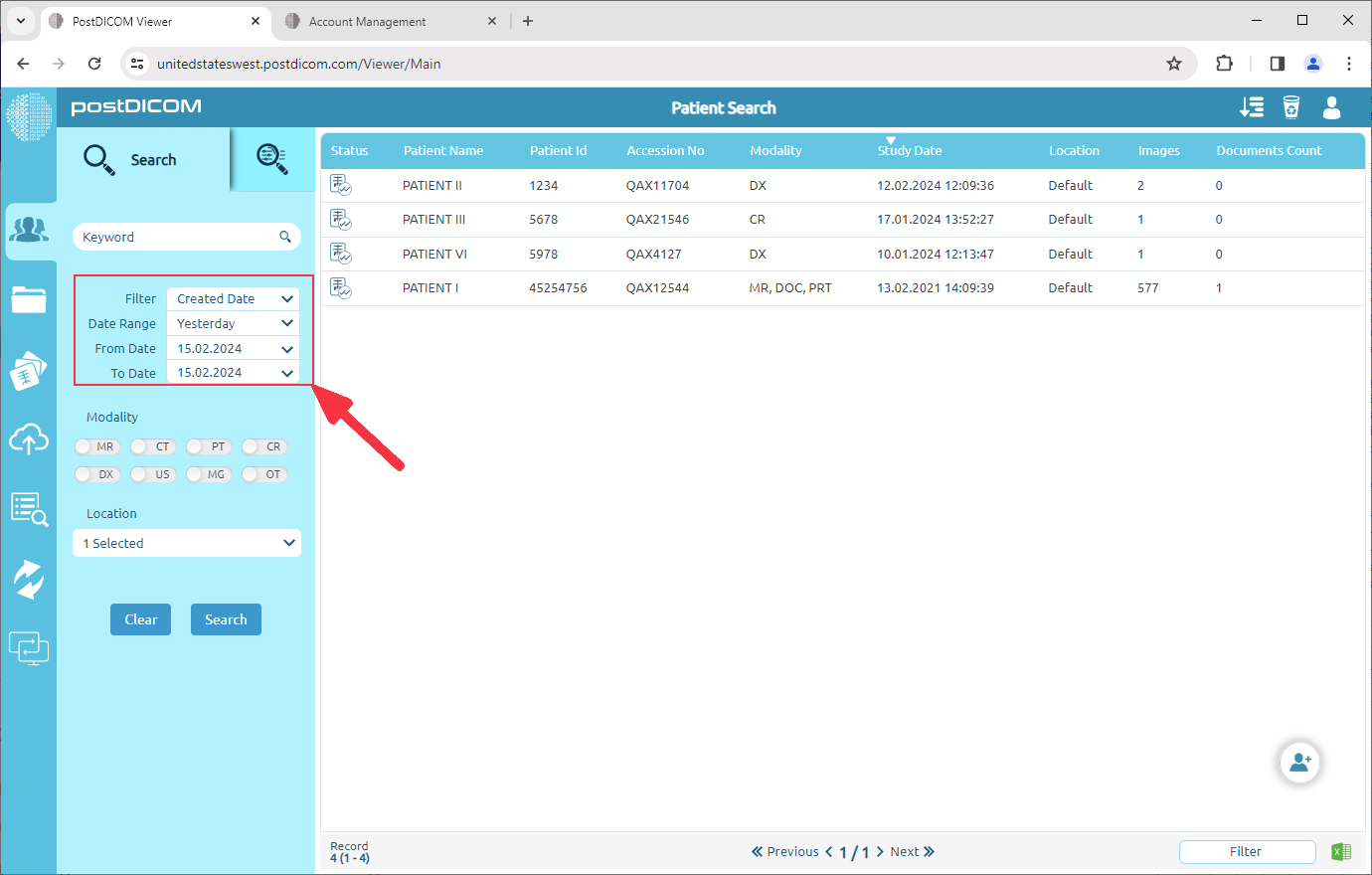 Change Default Search Parameters