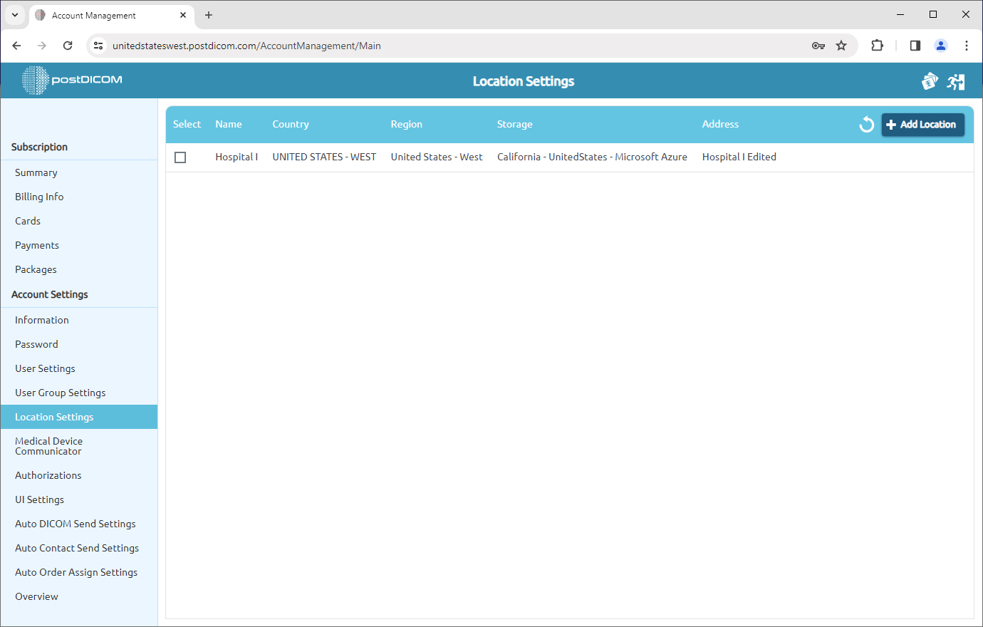 Managing Location Settings