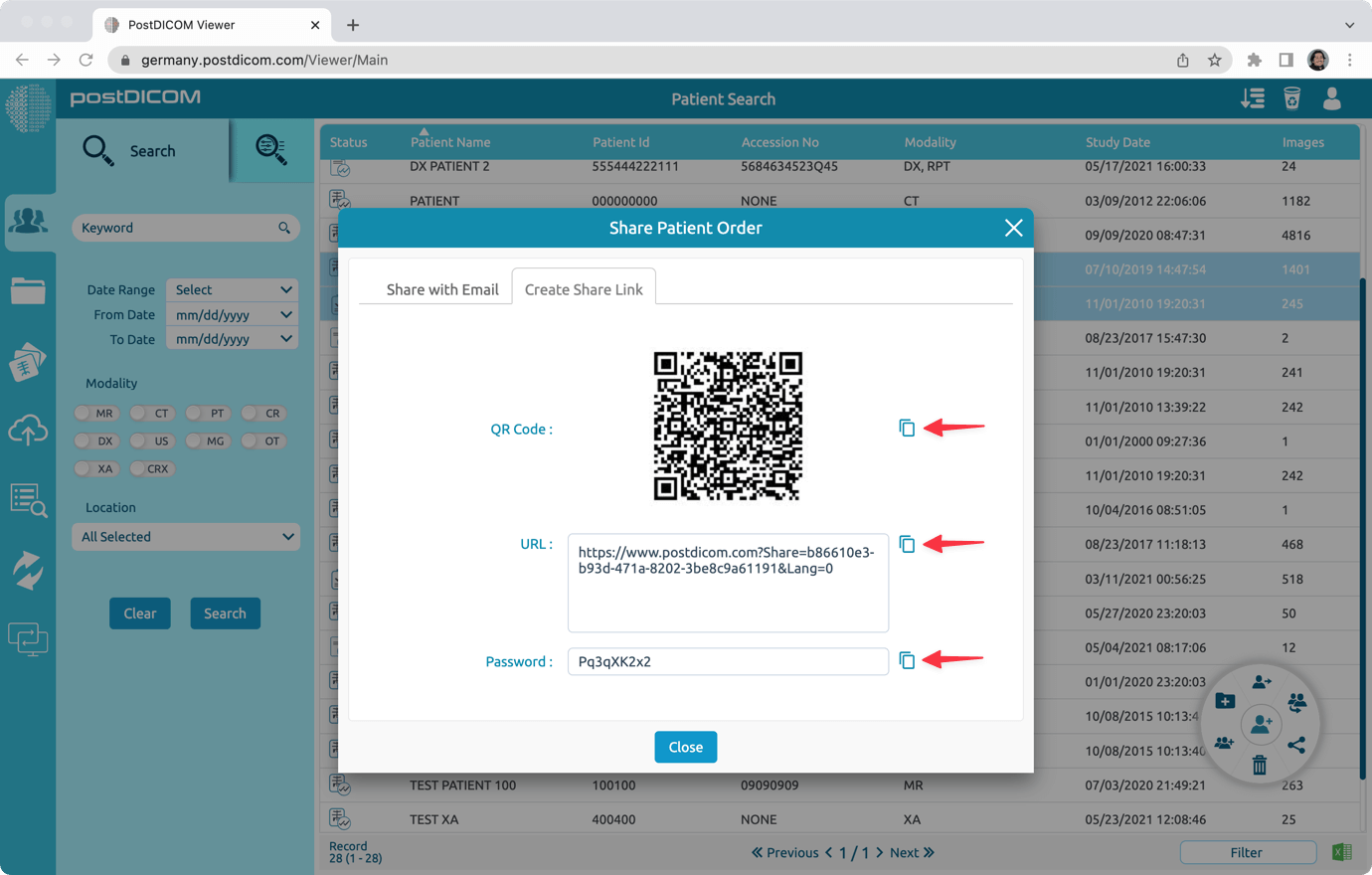 Share Patient Orders