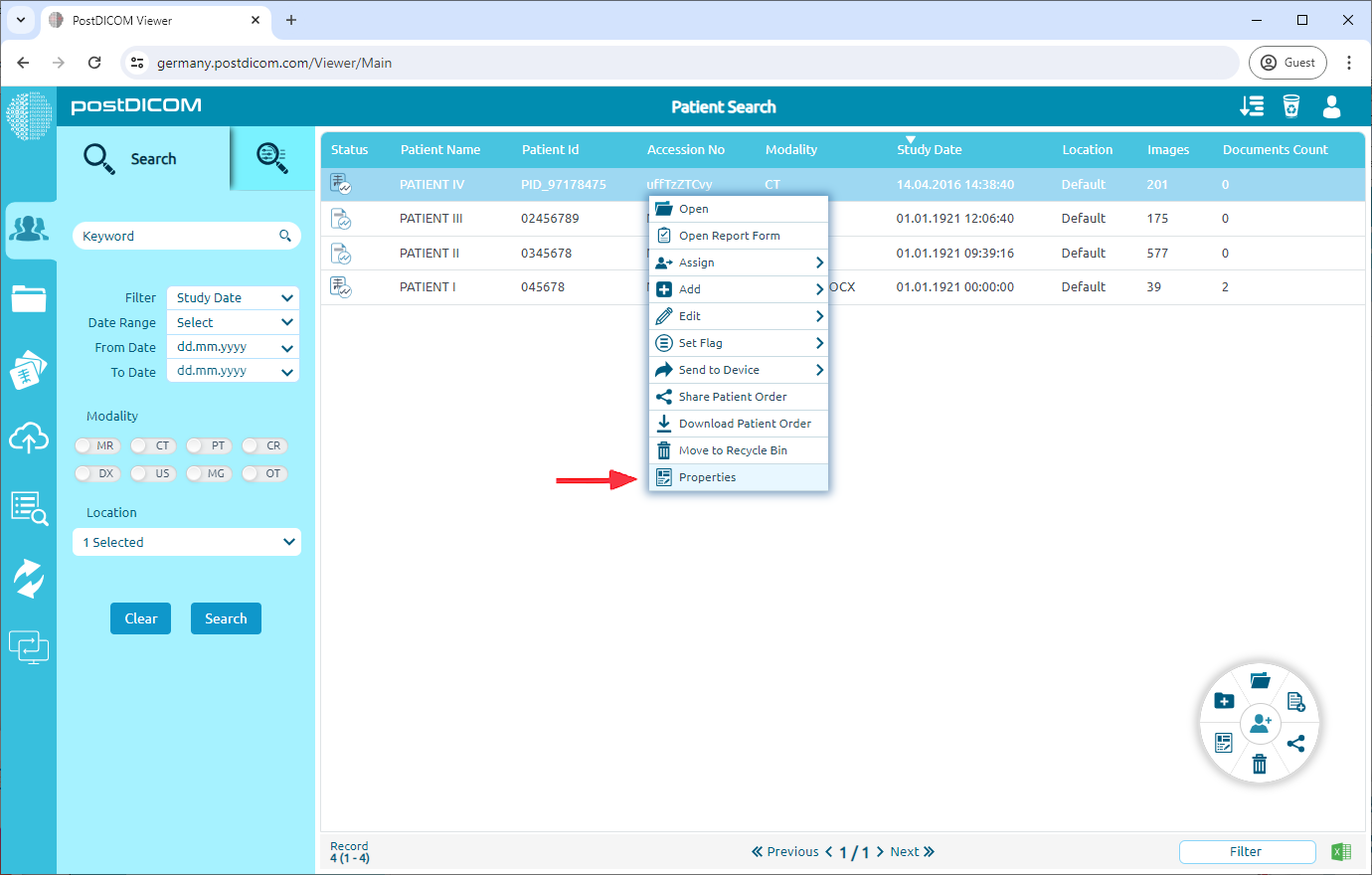 Viewing Order Properties